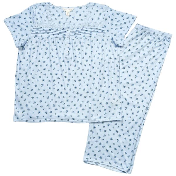 Womens Laura Ashley® Small Bouquets Capri Pajamas Set