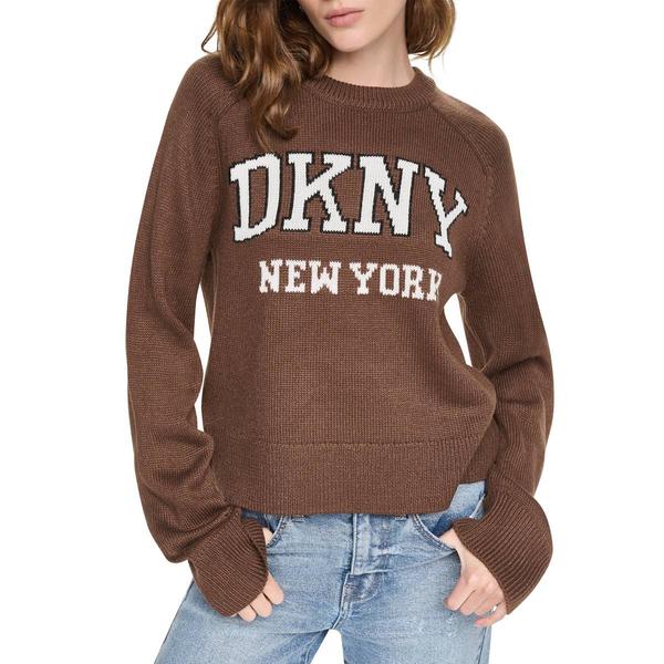 Womens DKNY Jeans Logo Closed Stitch Sweater - image 
