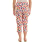 Womens Zac & Rachel Pull On Watercolor Floral Capris - image 2