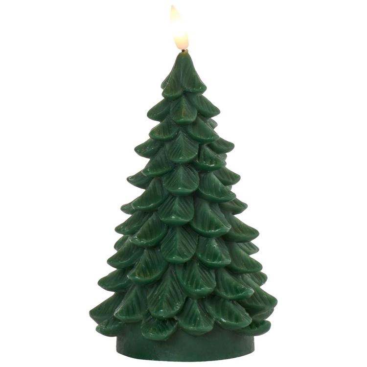 Small Wax LED Christmas Tree