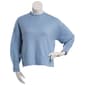 Juniors No Comment Cloud Yum Jersey Oversized Mock Neck Sweater - image 1