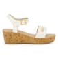 Big Girls DKNY Amber Metal Strap Wedge Sandals - image 5