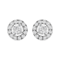 Haus of Brilliance 3/4ctw. Lab Grown Diamond Halo Stud Earring - image 2