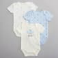 Baby Boy (NB-9M) baby views(R) 3pk. Thank Heaven Stars Bodysuits - image 1