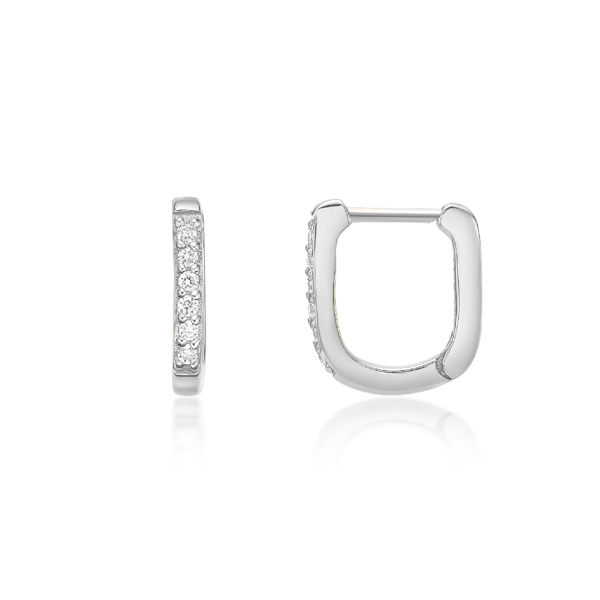 Brilliant Grown 1/10ctw. Lab-Grown Diamond Hoop Earrings
