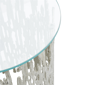 9th & Pike® Contemporary Silver Aluminum Metal Accent Table - image 4