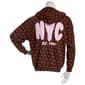 Juniors Rebel Veil French Terry Puff Boyfriend Zip Hoodie - Dots - image 3