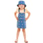 Toddler Girl Little Lass&#40;R&#41; Embroidered Floral Jumper with Hat - image 1