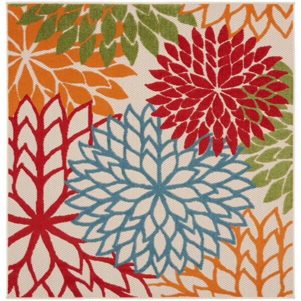 Nourison Aloha Tropical Indoor/Outdoor Square Rug - image 