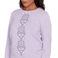 Womens Alfred Dunner Hilton Head Center Embroidery Accent Sweater - image 5