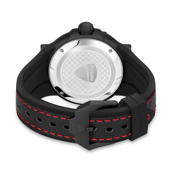 Mens Ducati Corse Partenza Black Band/Dial Watch-DTWGN0000101