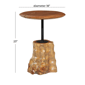 9th & Pike® Contemporary Brown Teak Wood Accent Table - image 5