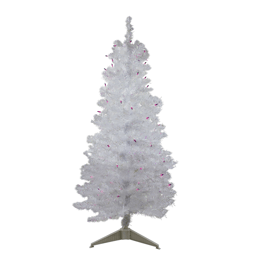 Northlight 4ft. Purple Pre-lit Iridescent Pine Christmas Tree