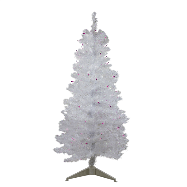 Northlight 4ft. Purple Pre-lit Iridescent Pine Christmas Tree - image 