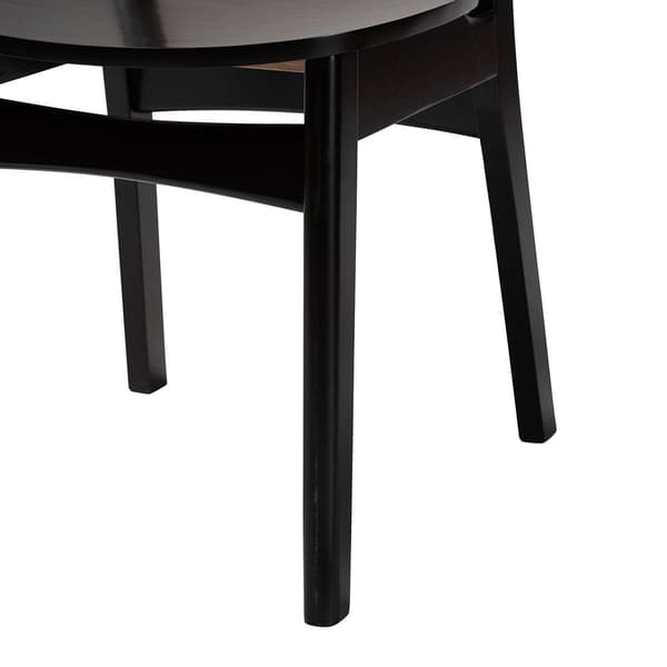 Baxton Studio Tafari Wood & Rattan 2pc. Dining Chair Set