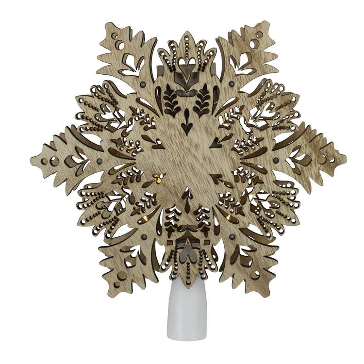 Northlight Seasonal 8.5in. Snowflake Christmas Tree Topper