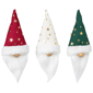 Northlight 3pk. Santa Hat Gnome with Stars Christmas Ornaments - image 4