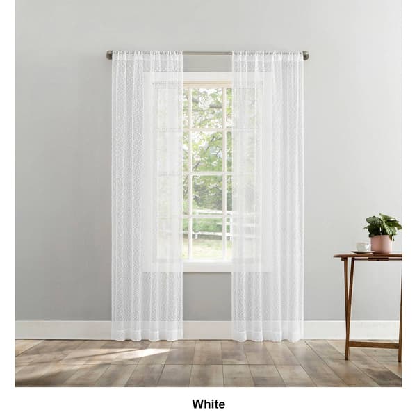 Tinsly Boucle Rod Pocket Curtain Panels