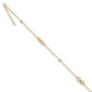 Gold Classics&#40;tm&#41; 14kt. Two-Tone Beads & Infinity 10in Anklet - image 1