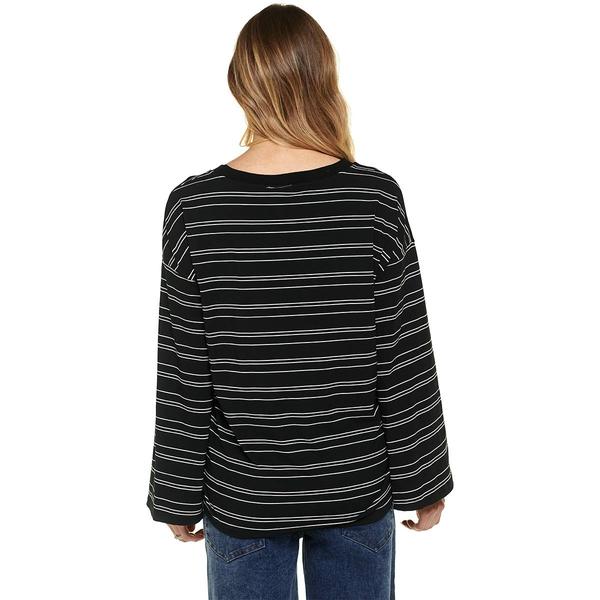 Womens Times Two Maternity Long Sleeve Stripe Drop Shoulder Tee