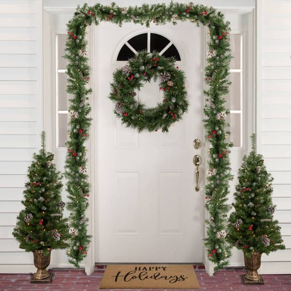 Northlight Seasonal 5pc. Frosted Pine Artificial Christmas Set
