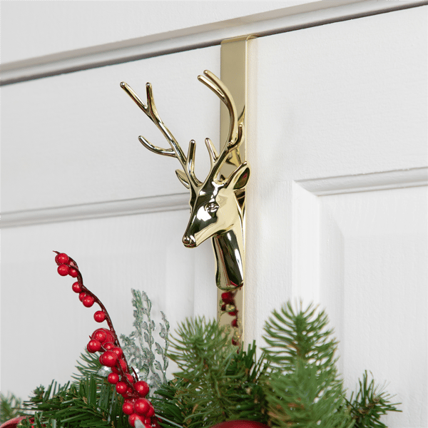 Northlight Reindeer Over the Door Christmas Wreath Hanger
