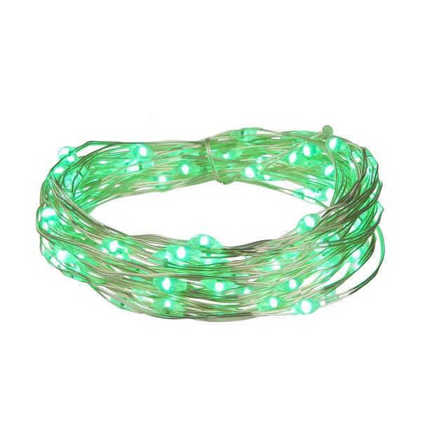 Northlight Seasonal 100ct. Green LED Micro Fairy Lights - image 