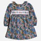 Toddler Girl Bonnie Jean Floral Pierot Long Sleeve Smock Dress - image 1