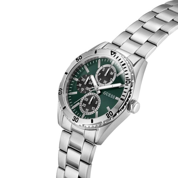 Mens Guess Green Multi-Function Dial Watch - GW1061G1