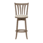HH2 Home Savana Grey Wood Swivel Bar Height Stool - image 3