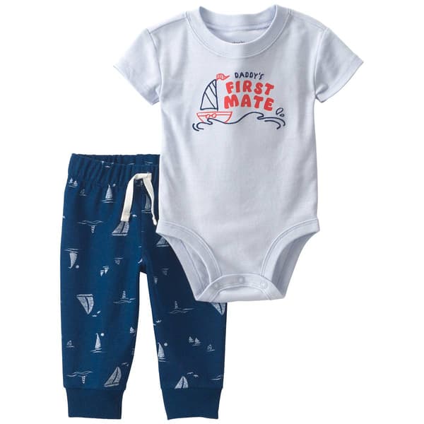 Baby Boy (3-24M) Carter''s(R) Daddy''s 1st Mate Boat Pants Set - image 