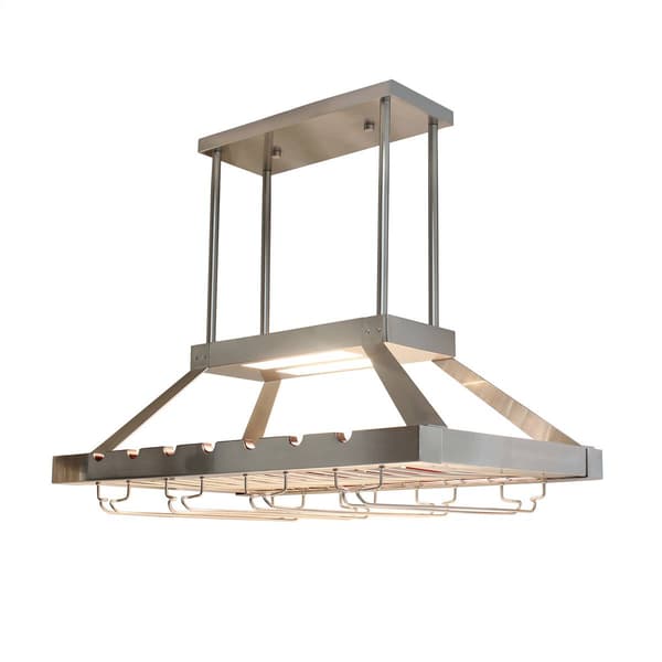 Elegant Designs 2 Light LED Overhead Wine Rack - image 