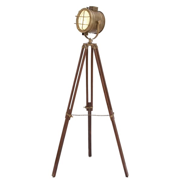9th & Pike&#40;R&#41; Brown Industrial Floor Lamp