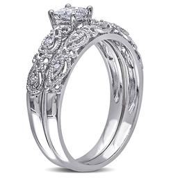 Loveblooms™ White Gold 1/3ctw. Diamond Bridal Ring Set