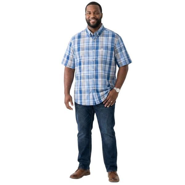 Mens Big & Tall Chaps Button Down Shirt - Marina - image 