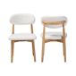 Baxton Studio Wattsu Boucle Upholstered Dining Chair - Set of 2 - image 2