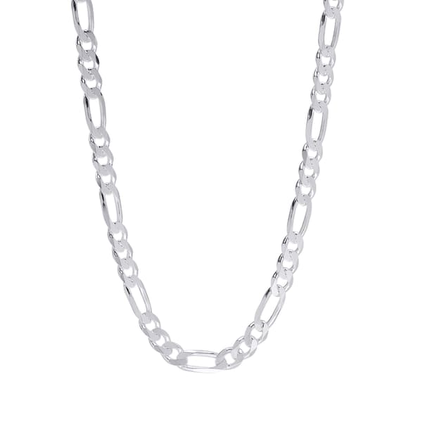 22in. Flat Figaro Chain Necklace - image 