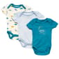 Baby Boy (NB-9M) baby views(R) 3pk. Dino & Stripe Bodysuits - image 1