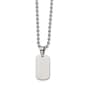 Mens Gentlemen's Classics&#8482; Steel Reversible Dog Tag Necklace - image 2