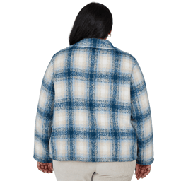 Plus Size Alfred Dunner Sunset Ridge Plaid Zip Front Jacket