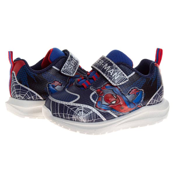 Little Boys Marvel Spider-Man Light-Up Athletic Sneakers
