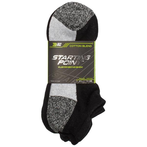 Mens Starting Point(R) 3pk. Premium Low Cut Socks - image 