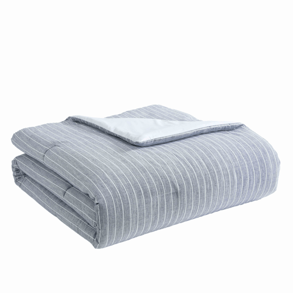 Palm Aire Jackson 3pc. Light Blue Stripe Cotton Comforter Set