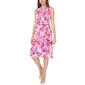 Petite MSK Sleeveless Pintuck Floral Chiffon A-Line Dress - image 1