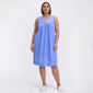 Plus Size Exquisite Form Sleeveless Solid Short Nightgown - image 1