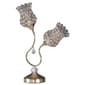 HomeRoots 19in. Gold Two-Light Bedside Table Lamp - image 1