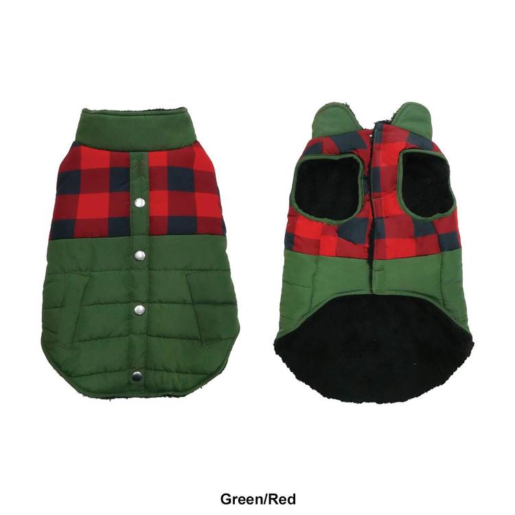 Best Furry Friends Red Buffalo Check Pet Coat