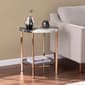Southern Enterprises Cortinada Round Faux Marble End Table - image 1