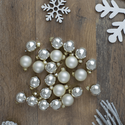 Northlight 24ct. 2-Finish Gold Glass Ball Christmas Ornaments