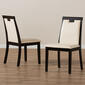 Baxton Studio Evelyn Dining Chairs - Set of 2 - image 2
